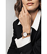 Розовозлатист дамски часовник с римски цифри Victoria-1 снимка