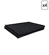 Комплект 4 черни текстилни салфетки Milan 35х45 см-0 снимка
