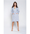 Сив дамски памучен халат Komfort-0 снимка