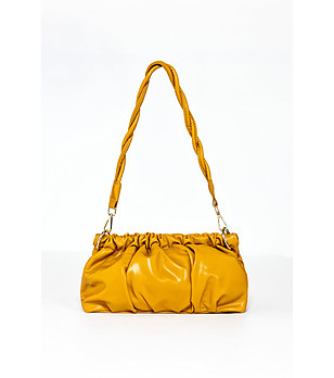 Дамска чанта в цвят горчица Amabel снимка