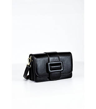 Черна дамска чанта за рамо Cordelia снимка