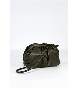 Дамска чанта в тъмнозелен нюанс Kanira снимка