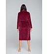 Дамски плюшен халат в бордо Bona-1 снимка