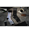 Тематични unisex чорапи IT developer в сиво, бяло и черно-1 снимка