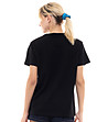 Черна памучна дамска тениска Veronika-1 снимка