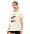 Памучна жълта дамска тениска Atelier-2 снимка
