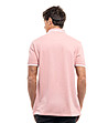 Памучна мъжка блуза в розово Carlino-1 снимка