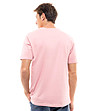 Памучна мъжка тениска в розово I learn-1 снимка
