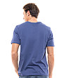 Памучна мъжка тениска в син нюанс Flawsome-1 снимка