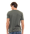 Памучна мъжка тениска в цвят каки Nicko-1 снимка