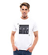 Памучна мъжка тениска в бяло Vitore-0 снимка