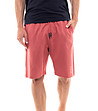 Памучни мъжки къси панталони в червен нюанс Zanter-0 снимка