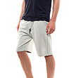 Памучни мъжки къси панталони в цвят мента Zanter-2 снимка