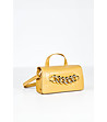 Малка жълта дамска чанта с верижка Amanda-0 снимка