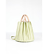 Светлозелена дамска чанта с ефектен дизайн Daniela-0 снимка