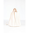 Дамска чанта в цвят пудра с ефектен дизайн Daniela-0 снимка