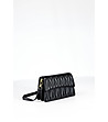 Черна дамска чанта с ефектен релеф Susan-1 снимка