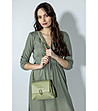 Зелена дамска трапецовидна чанта Tisha-2 снимка