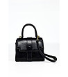 Черна дамска трапецовидна чанта Fiona-2 снимка