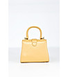 Жълта дамска трапецовидна чанта Fiona-1 снимка