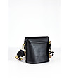 Черна дамска чанта с ефектна дръжка Hestia-1 снимка