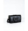 Черна дамска чанта за рамо Cordelia-0 снимка