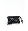 Черна дамска клъч чанта с ефектен дизайн Rexi-0 снимка