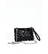 Черна дамска клъч чанта с ефектен дизайн Rexi-1 снимка