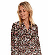 Дамска риза с леопардов принт-3 снимка