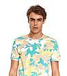 Многоцветна памучна мъжка тениска Cevin-2 снимка