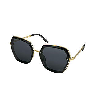 Дамски поляризирани слънчеви очила в черно и златисто Teagan снимка