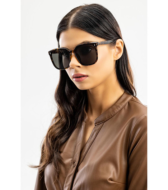 Дамски слънчеви очила с рамки в цвят хавана Anastasia снимка