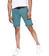 Синьо-зелен мъжки памучен къс панталон Eduardo-0 снимка