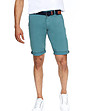 Синьо-зелен мъжки памучен къс панталон Eduardo-2 снимка