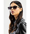 Слънчеви очила в черно с прозрачни детайли Sara-3 снимка