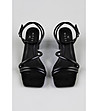 Черни дамски сандали на ток Persy-1 снимка