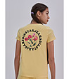 Памучна жълта детска тениска Petunia-1 снимка