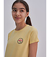 Памучна жълта детска тениска Petunia-2 снимка