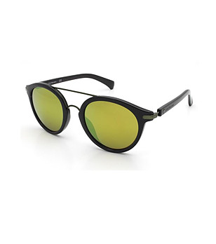 Черни unisex слънчеви очила със зелени лещи снимка