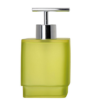 Зелен диспенсър за течен сапун с матиран ефект Frost снимка