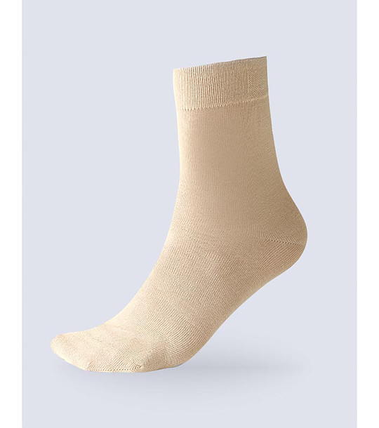 Бежови unisex чорапи с бамбук снимка