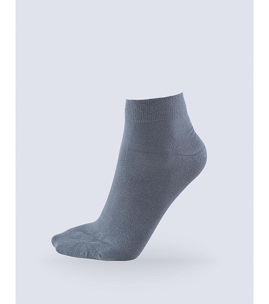 Сиви къси unisex бамбукови чорапи снимка