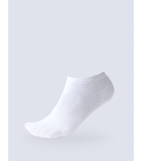 Бели къси unisex бамбукови чорапи за маратонки снимка