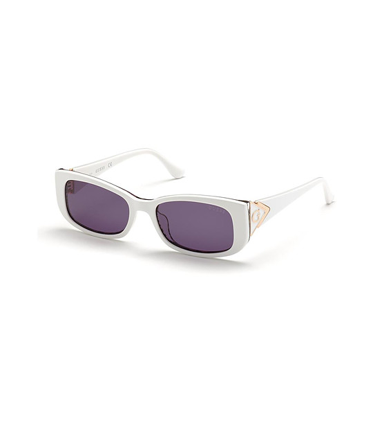 Бели дамски слънчеви очила със сиви лещи снимка