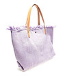 Голяма памучна лилава дамска чанта Tita-2 снимка