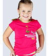 Детска памучна тениска в цвят фуксия-0 снимка