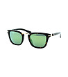 Черни unisex слънчеви очила с лещи в тюркоаз-0 снимка
