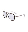 Unisex слънчеви очила с черни рамки и бели дръжки-0 снимка