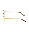 Кръгли unisex слънчеви очила в жълто-2 снимка