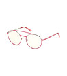 Unisex слънчеви очила с розови рамки-0 снимка